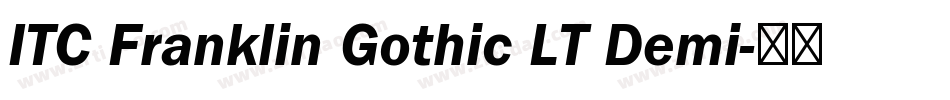 ITC Franklin Gothic LT Demi字体转换
